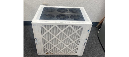 An easily constructed Corsi-Rosenthal box using a modular PC fan system