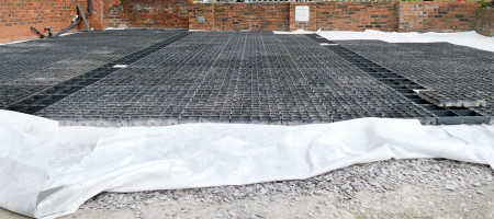 A feature on non-woven geotextiles