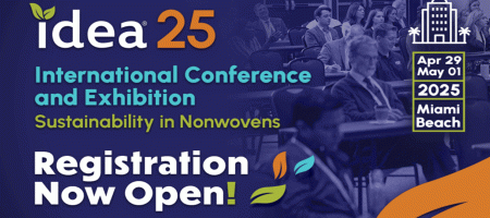 INDA Opens Registration for IDEA®25: Conference & Exhibition to Focus on Advancing Sustainability in Nonwovens