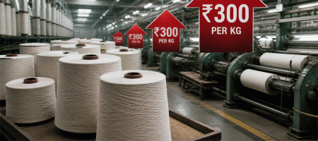 Cotton yarn prices hit four-year high of Rs 300 per kg!